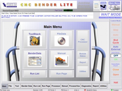 CNC Bender User Interface for LiteControl