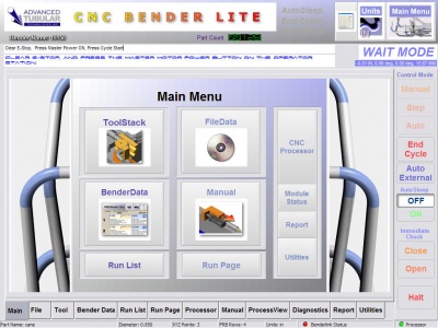 CNC Bender User Interface for LiteControl