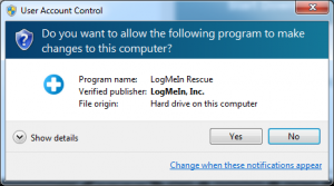 Logmeinrescue UAC allow changes.png